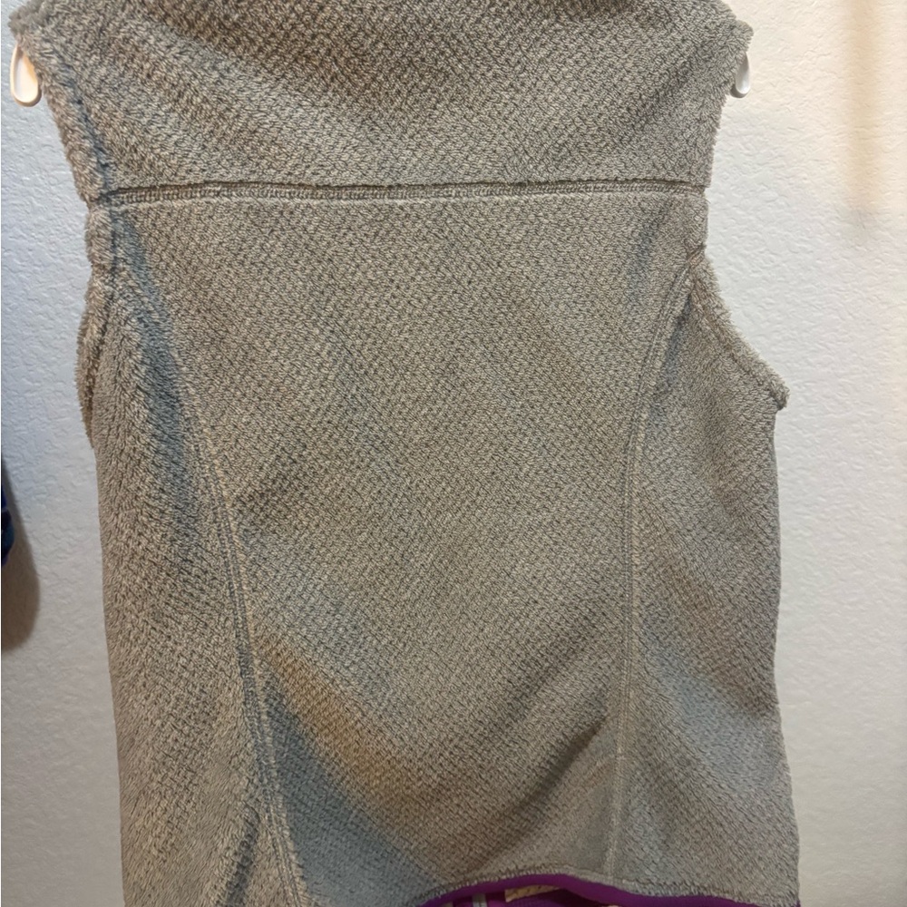 Patagonia Women’s Gray and Purple Fleece Vest - Picture 2 of 3